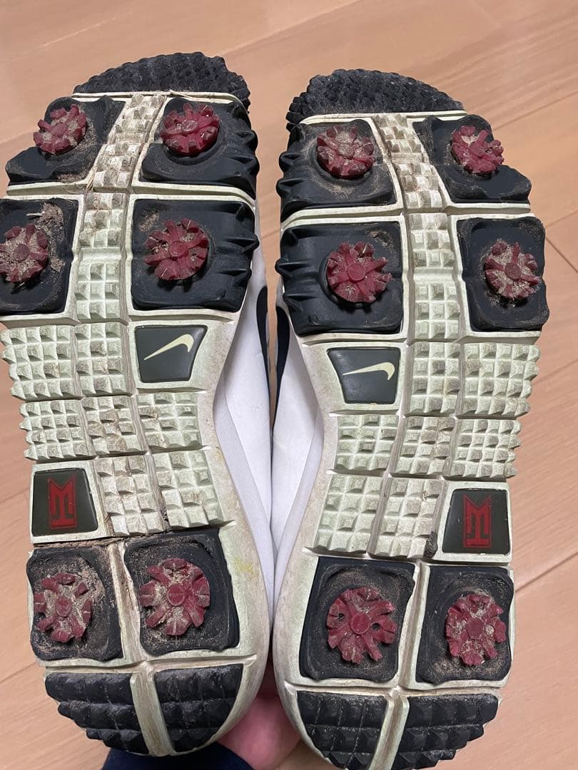 Nike ゴルフシューズ ホワイト　タイガーウッズ　27.5 レッド　ブラック