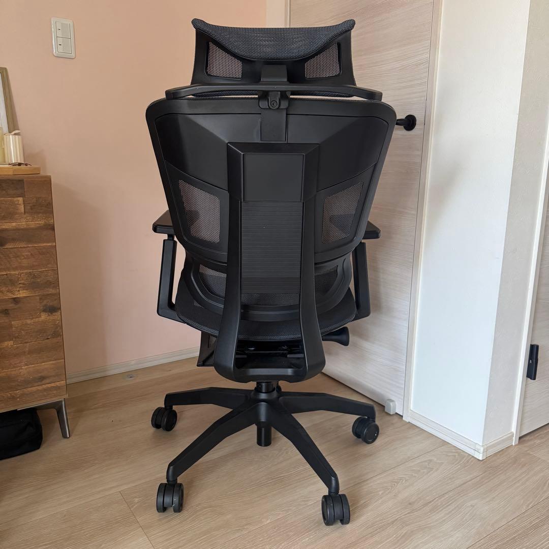 GrowSpica Pro グロースピカプロ　メッシュデスクチェア　ブラック