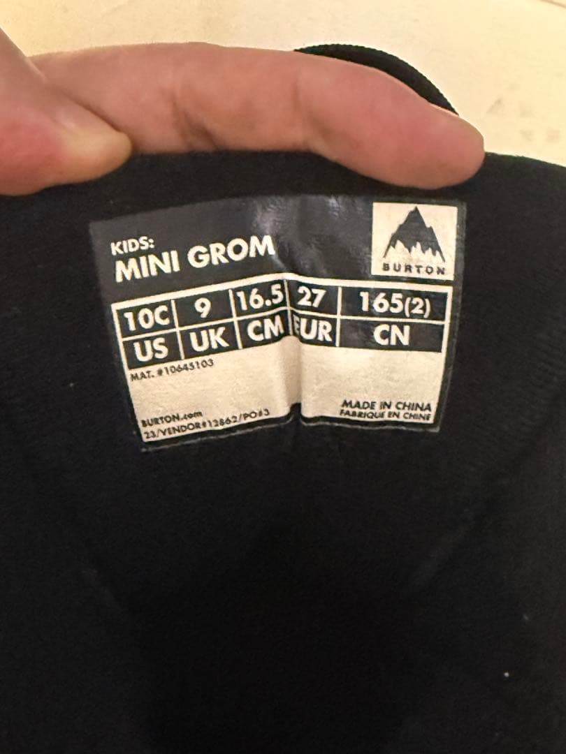 BURTON バートン スノーボードブーツ MINIGROM 16.5cm