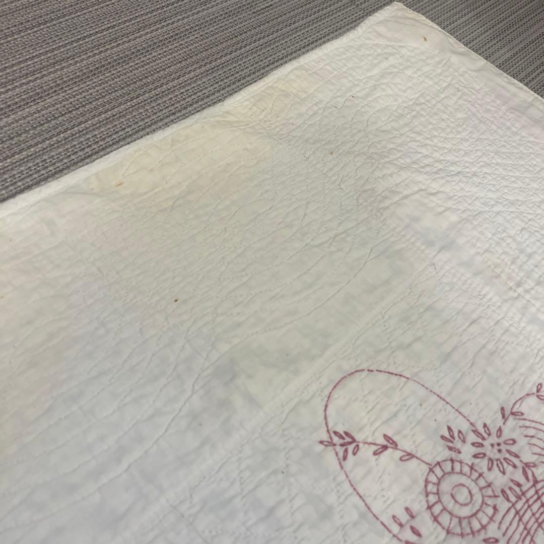 アンティークキルト✴︎刺繍キルト
