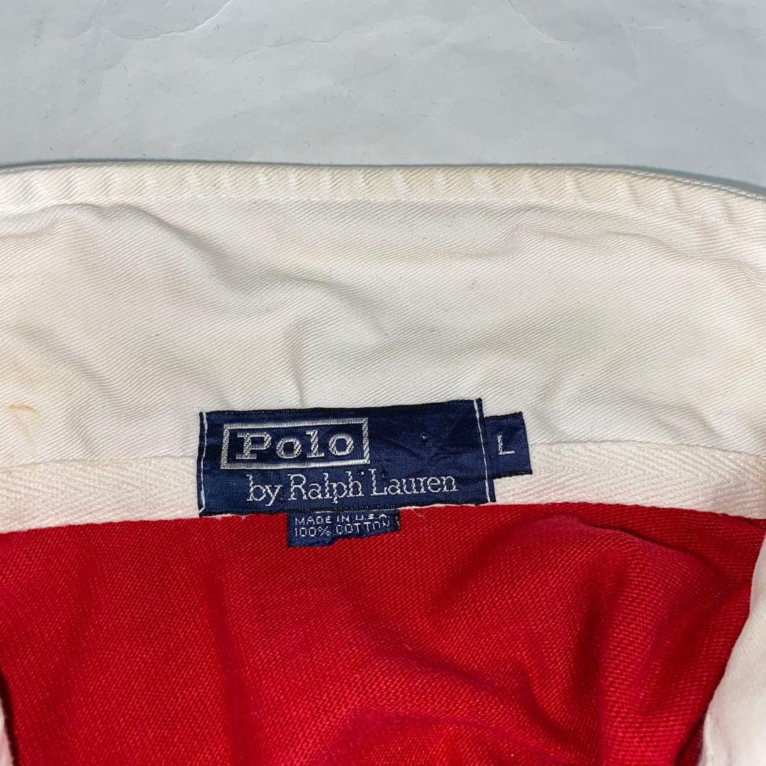 ラルフローレン 1992 スタジアム ラガーシャツ USA製 オリジナル L