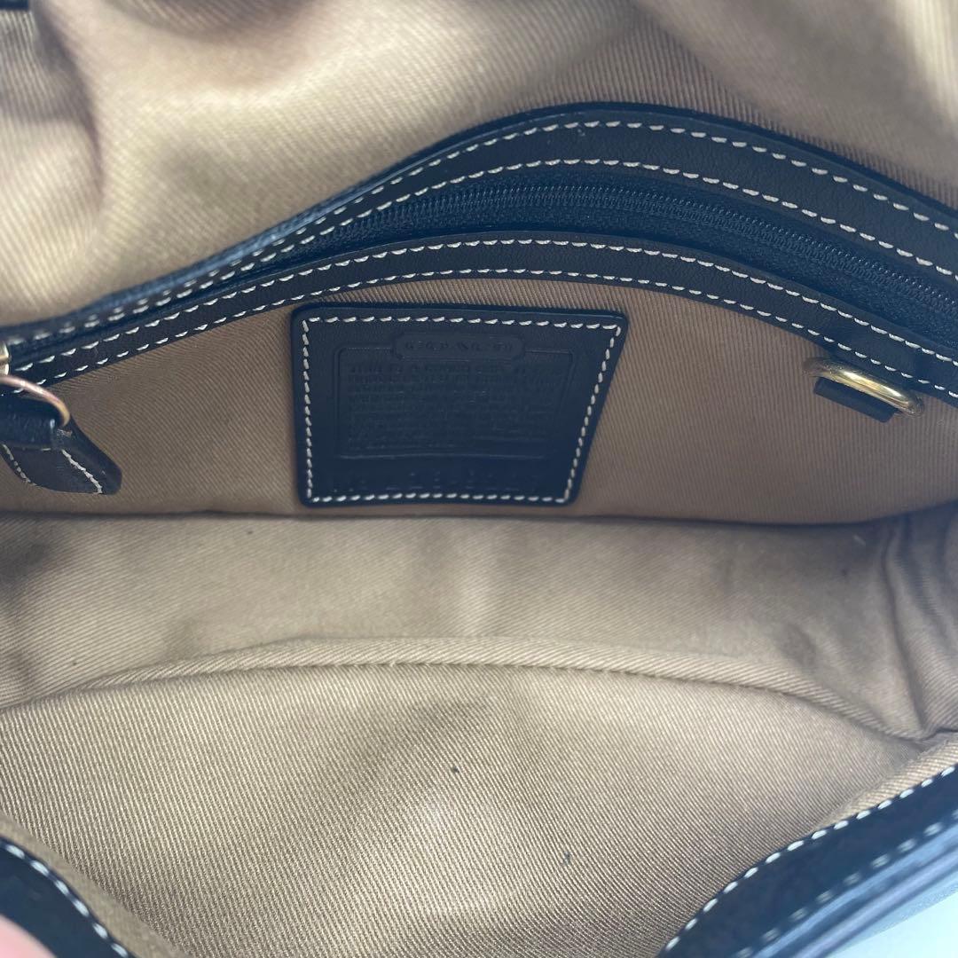 【極美品】コーチ　ワンショルダーバッグ　ソーホー　レザー　パンプトン　ブラック