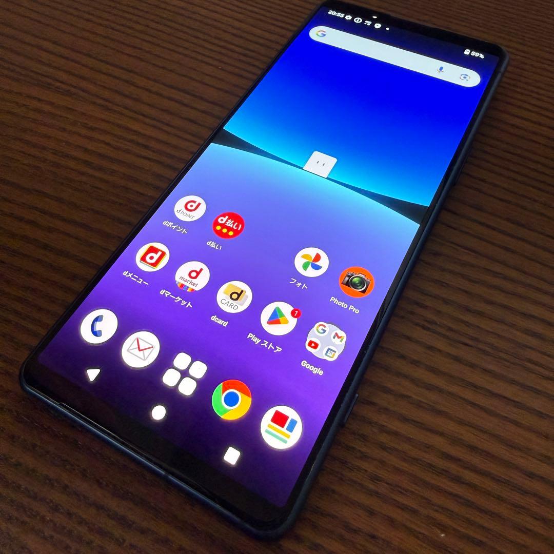 超美品 Xperia 5 IV 128GB SO-54C ブルー スマホ 本体