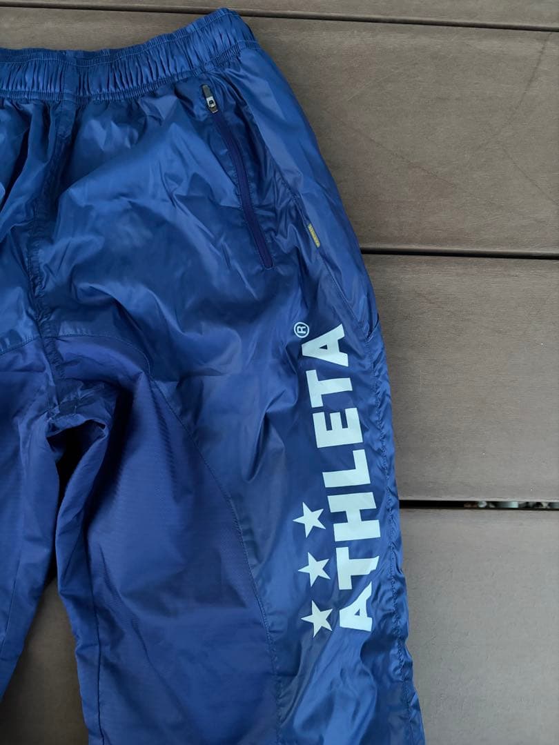 ATHLETA ネイビー ウィンドブレーカー L 上下セット