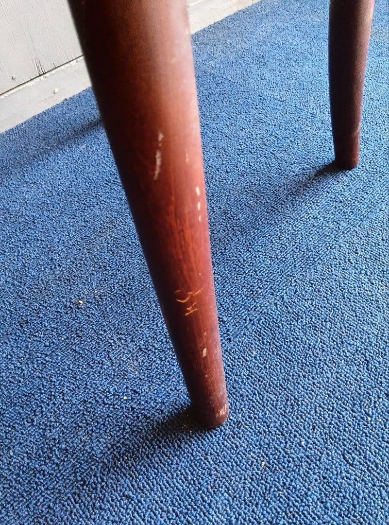 木製バースツール 背もたれ付き 全長約86cm ヴィンテージ