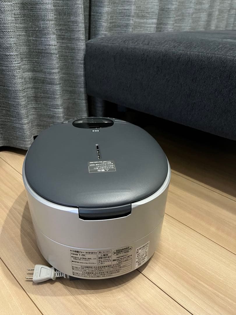 象印 IH炊飯器 NP-DB10 グレー✖️シルバー【美品】