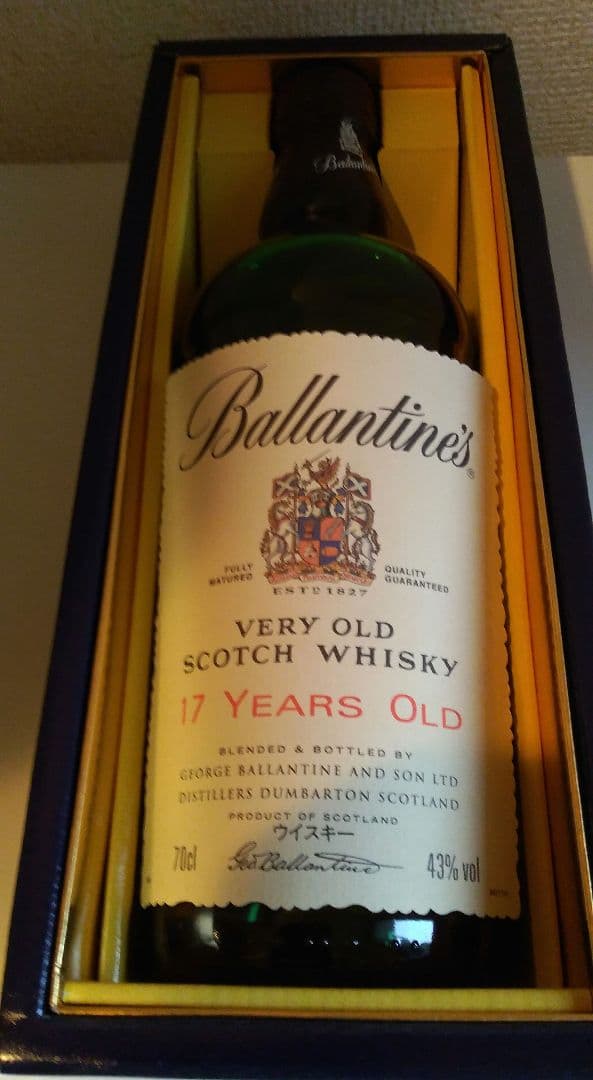 【未開栓・送料込】Ballantain'sバランタイン 17年 700ml 箱付