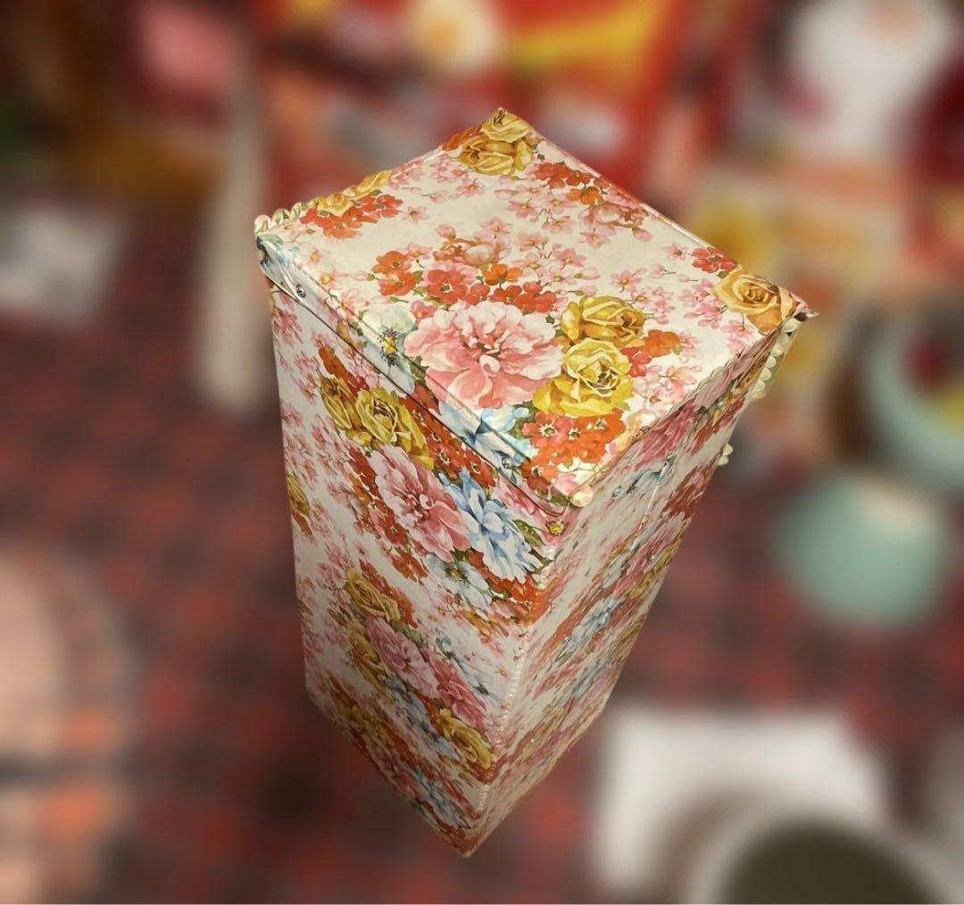 昭和レトロポップ♡花柄収納棚&裁縫箱