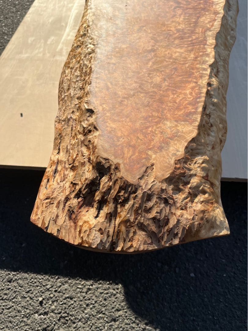 [たのメル便] 天杉　漣杢(さざなみもく) ローテーブル　無垢材　新品未使用