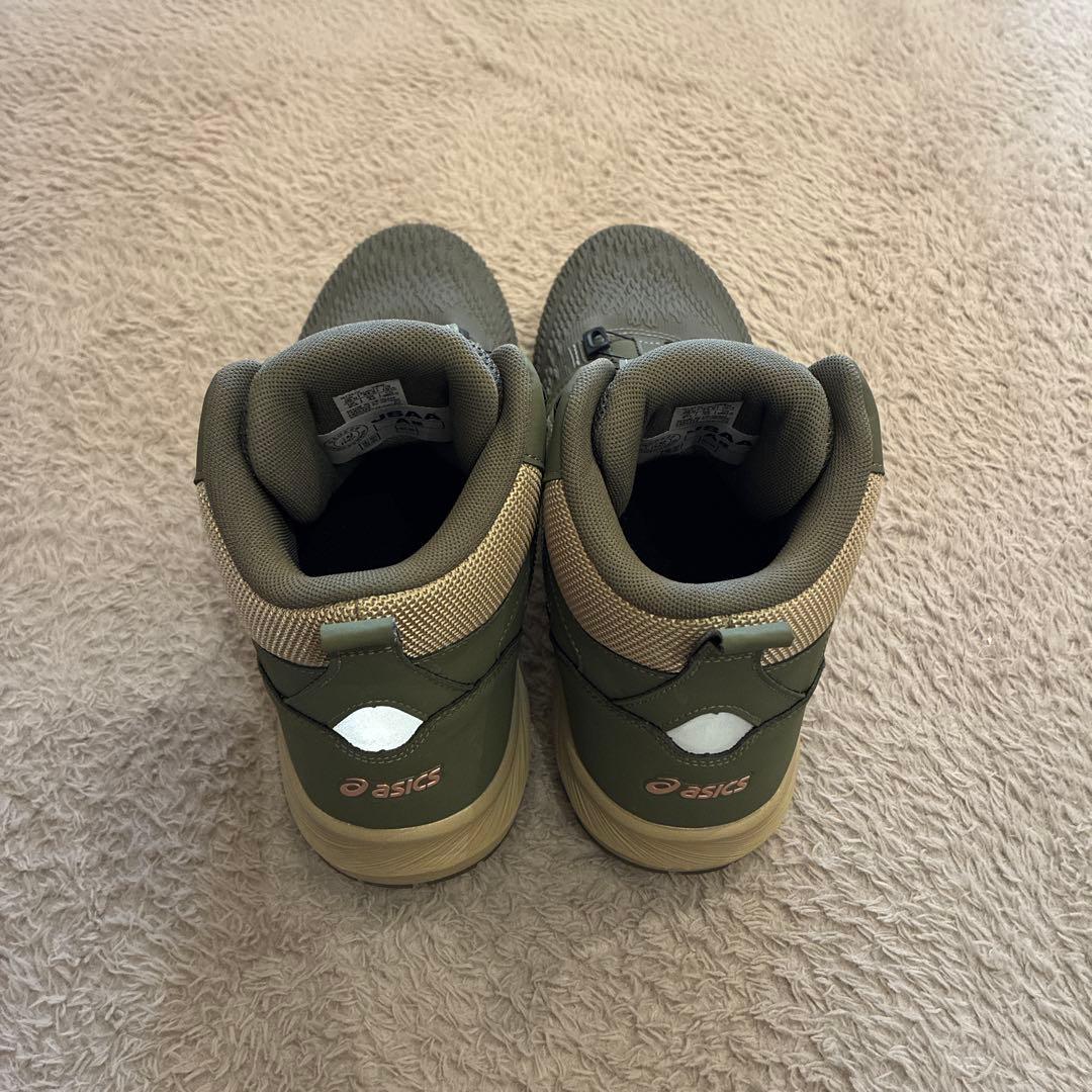 アシックス安全靴 CP122 マントルグリーン×ローズゴールド28㎝