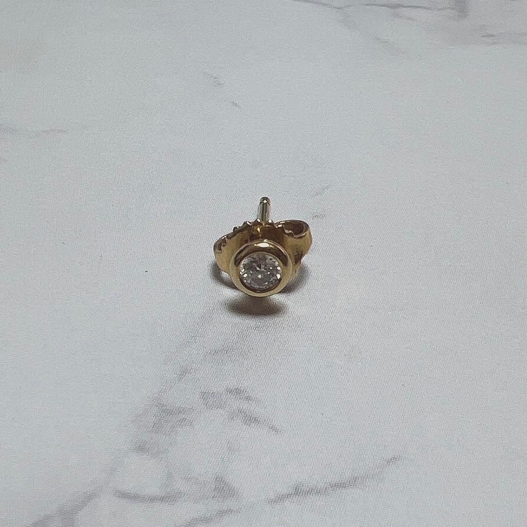 ティファニー バイザヤード ピアス ダイヤ 18K 片耳 イエローゴールド