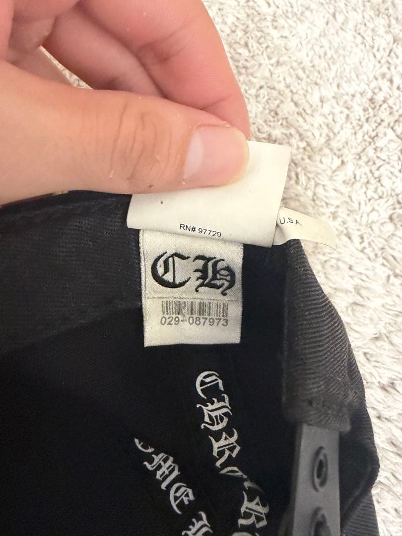 クロムハーツ キャップ黒金 完全正規品