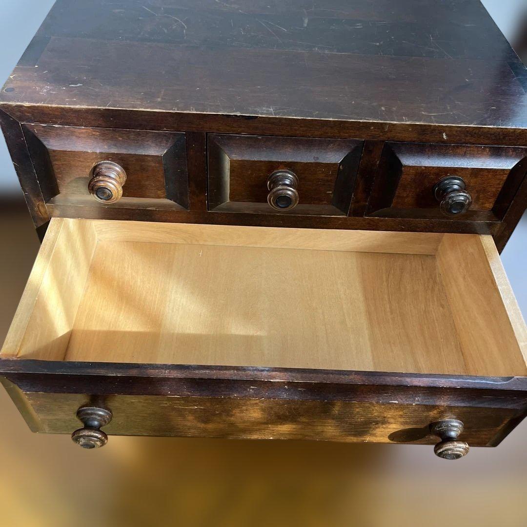 【ビンテージ】 小型チェスト 3段 / 北海道民芸家具