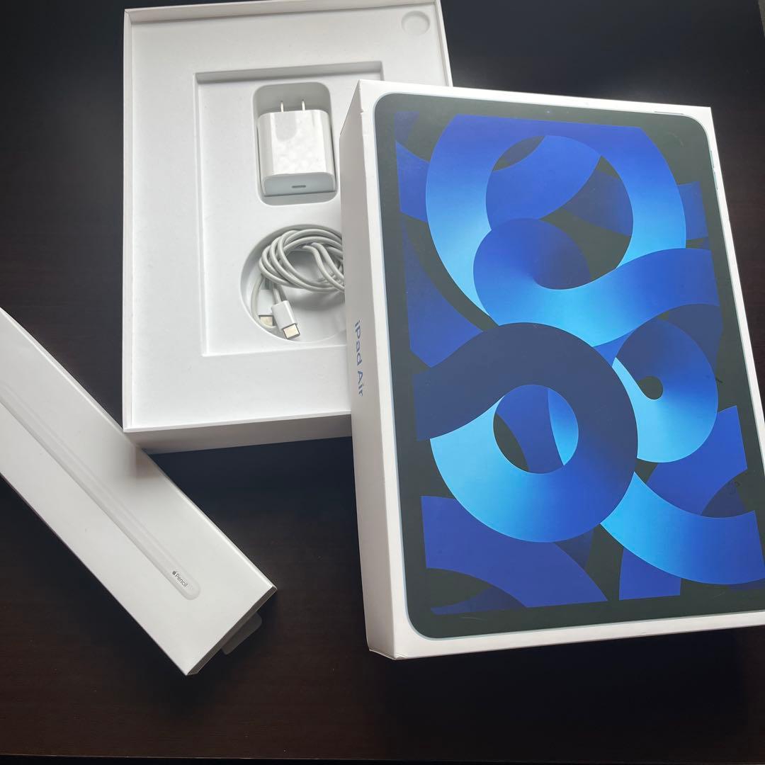 箱あり☆IpadAir第5世代256GB ApplePencil第2世代付き