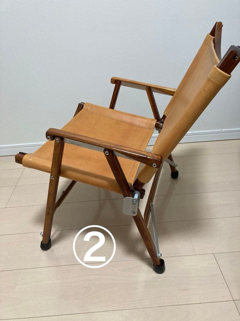 本物　カーミットチェア ウォールナット　レザーシート　C&C.P.H