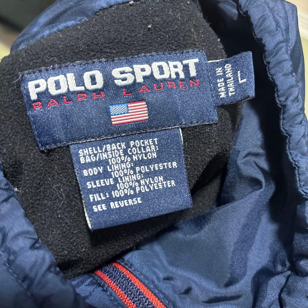 POLO SPORT ハーフジップジャケット ネイビー/ホワイト