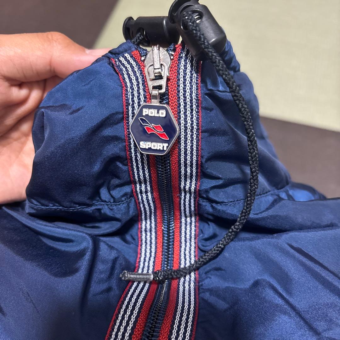 POLO SPORT ハーフジップジャケット ネイビー/ホワイト