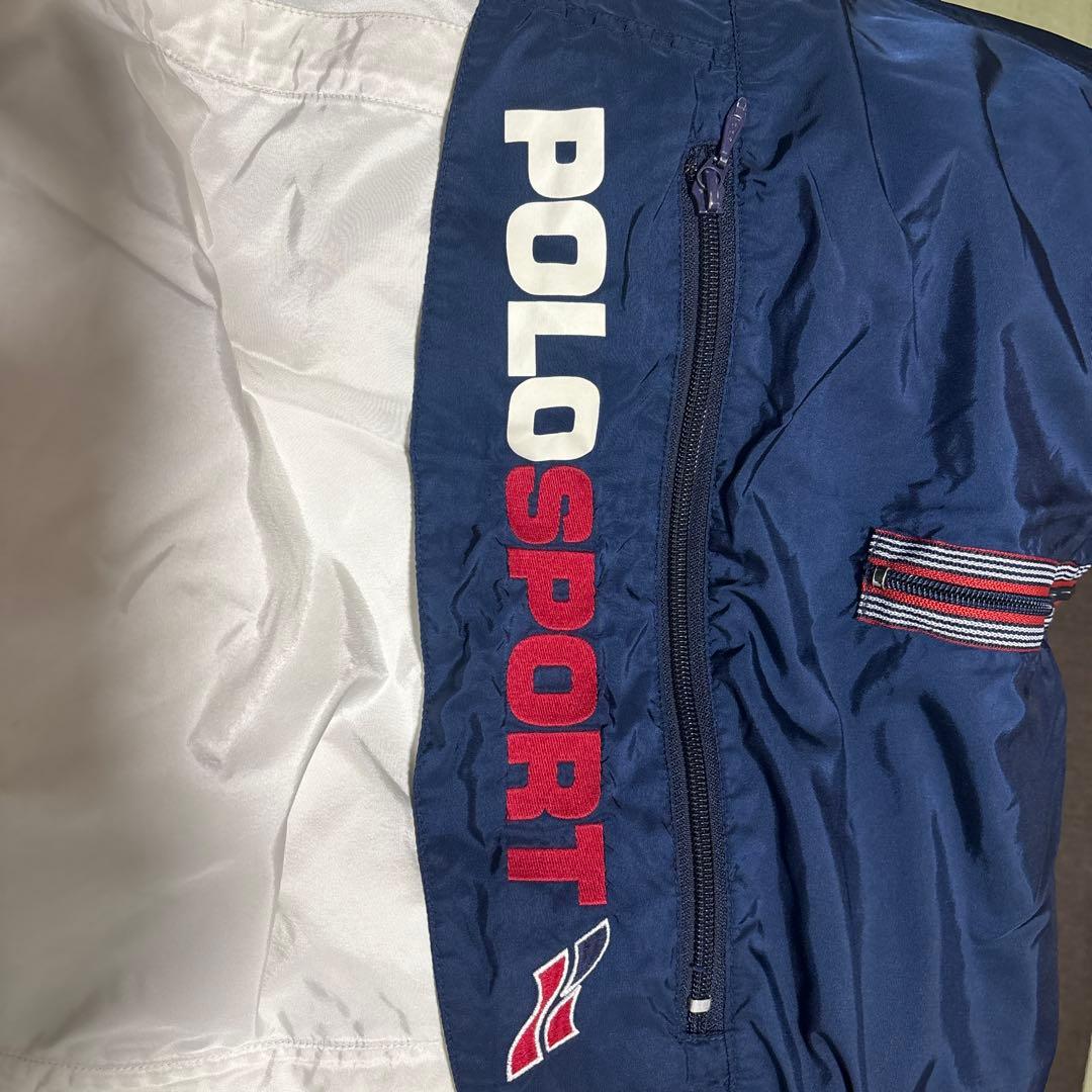 POLO SPORT ハーフジップジャケット ネイビー/ホワイト