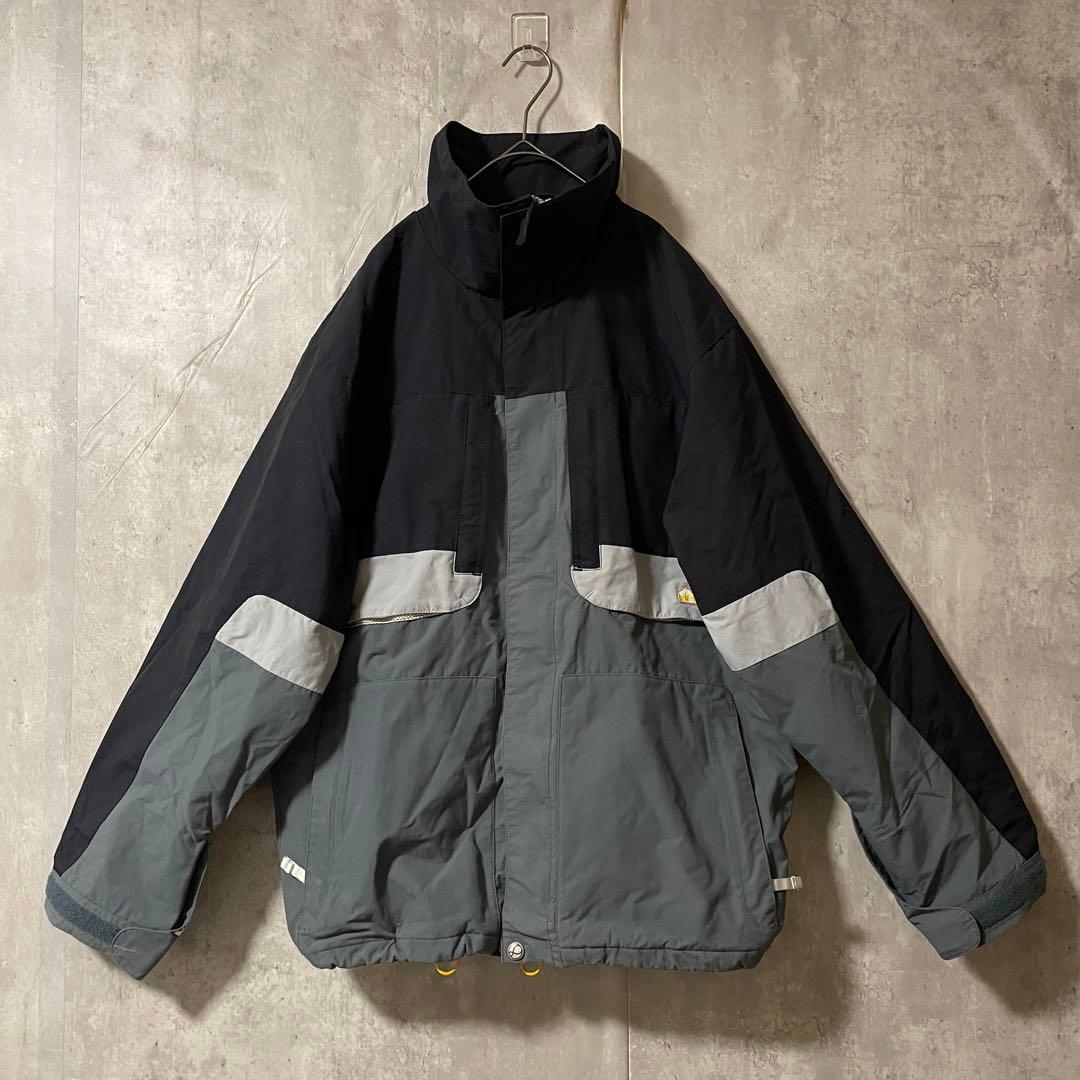 Burtonバートンスキーウェアスノーボードジャケット黒ブラック灰色グレー刺繍