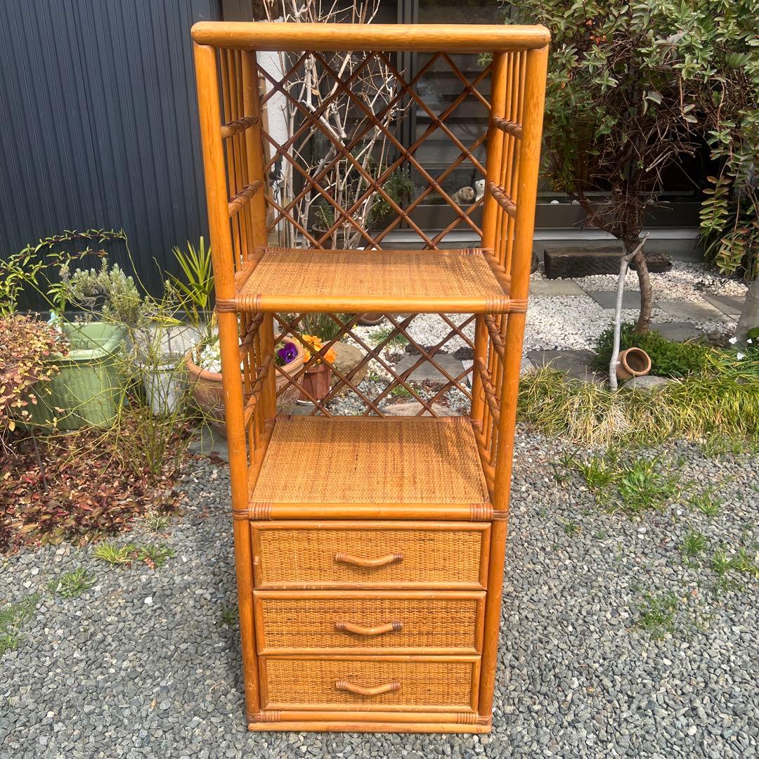 2 THE BEACH STORE 様 籐家具 ラタン 飾り棚 エスニック