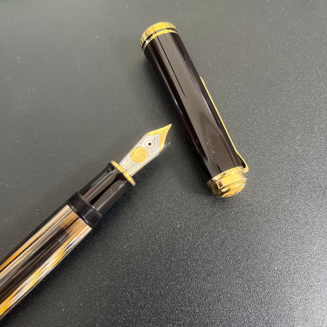 Pelikan【万年筆】 スーベレーン Ｍ800 茶縞