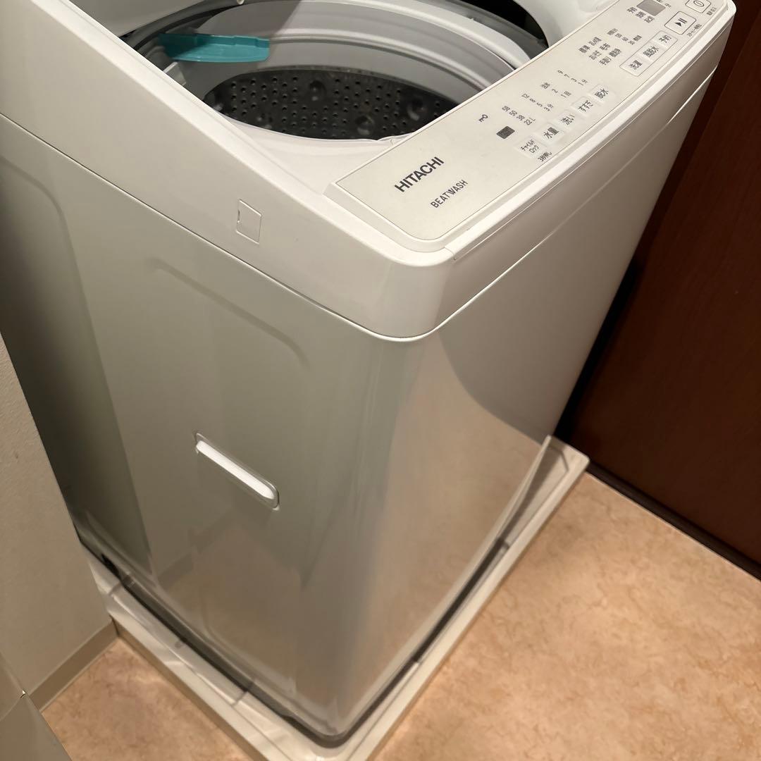 日立全自動電気洗濯機　BW-G70K 7kg ビートウォッシュ　2024年製