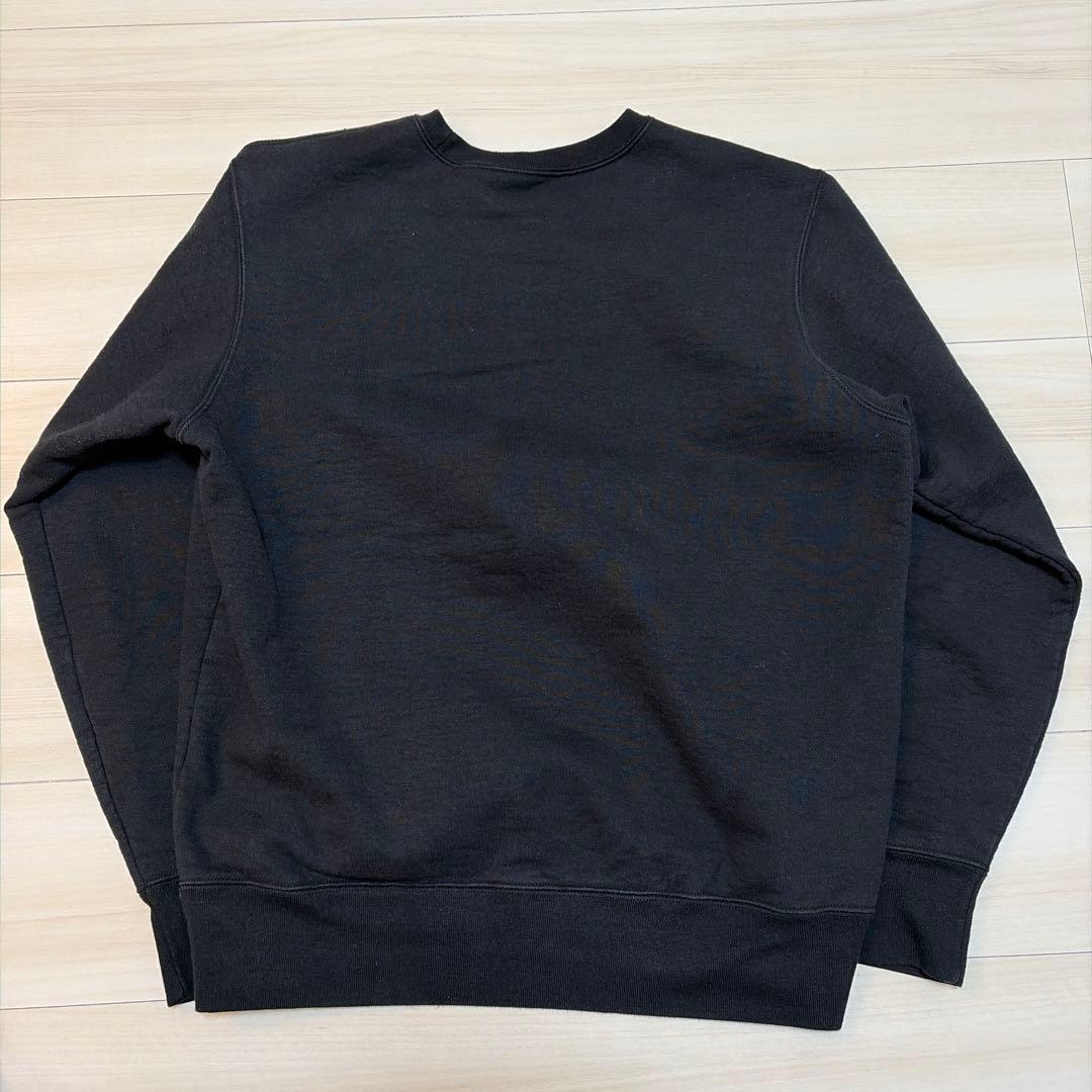 SUPREME ブラック クルーネック スウェット M