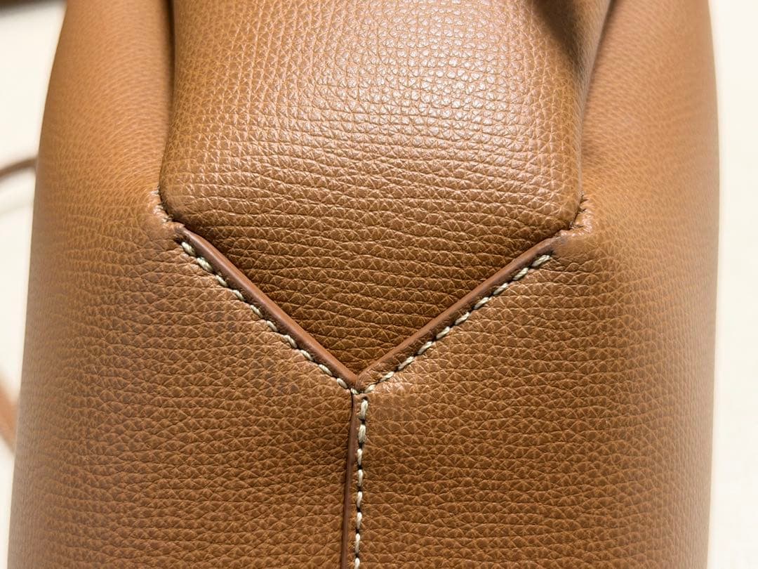 【未使用級美品】ポレーヌ cyme mini キャメル ショルダーバッグ