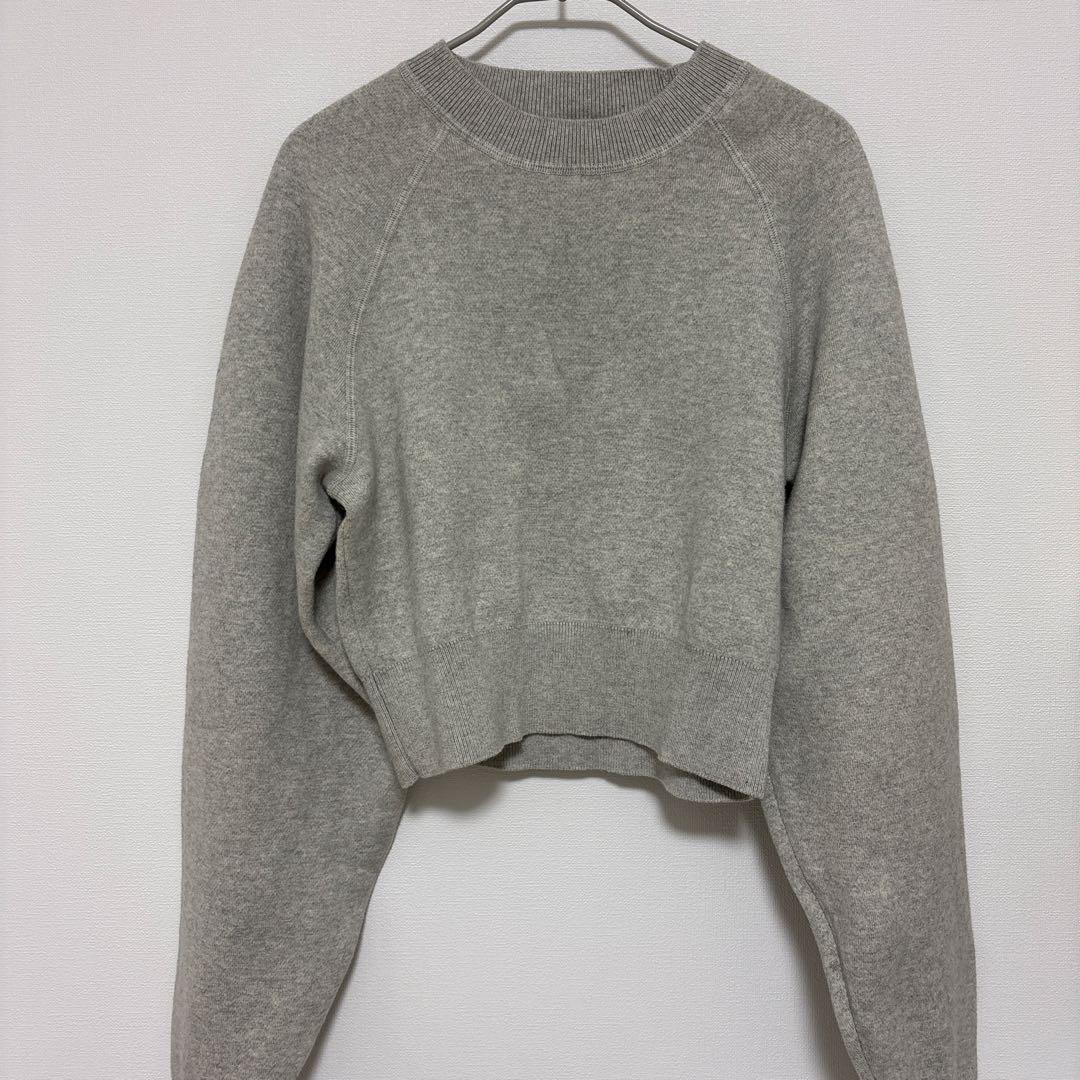 TODAYFUL クロップドニット　グレー