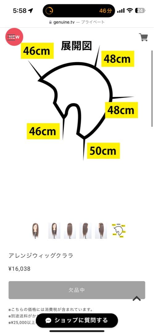 (人気)N.B.A.A アップウィッグ　アレンジウィッグ　クララ
