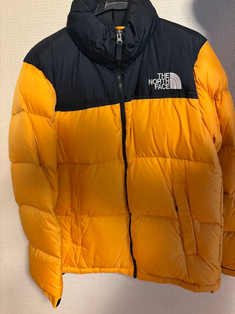 THE NORTH FACE ダウンジャケット オレンジ/黒