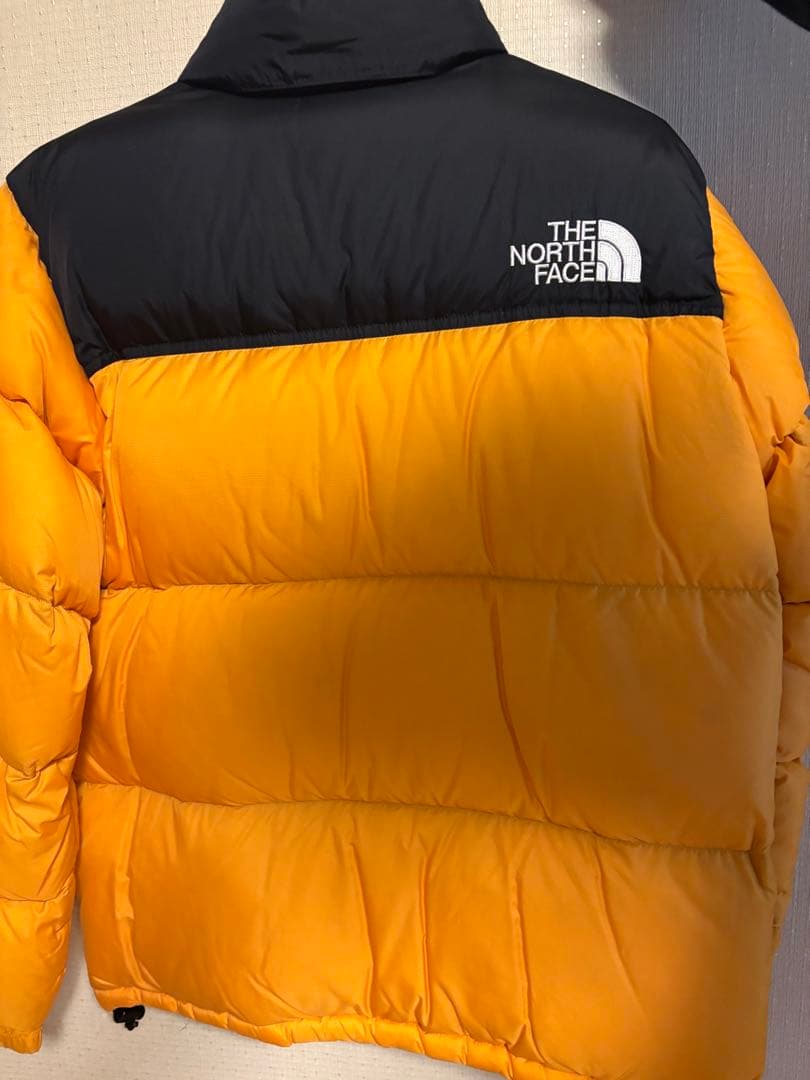 THE NORTH FACE ダウンジャケット オレンジ/黒