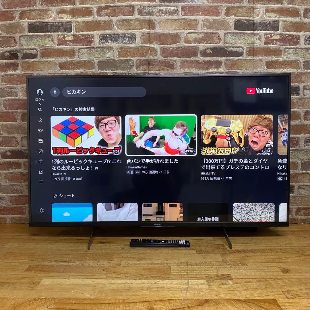 SONY 49V型 4K液晶テレビ BRAVIA KJ-49X8500H