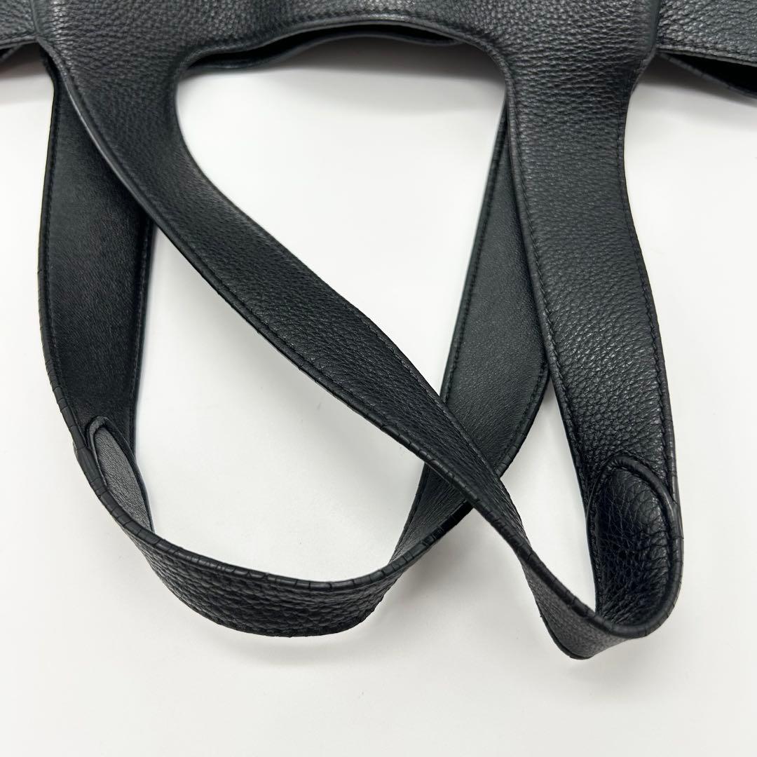 PRADA ミディアム レザー トート ヴィッテロダイノ 1BG335 ブラック