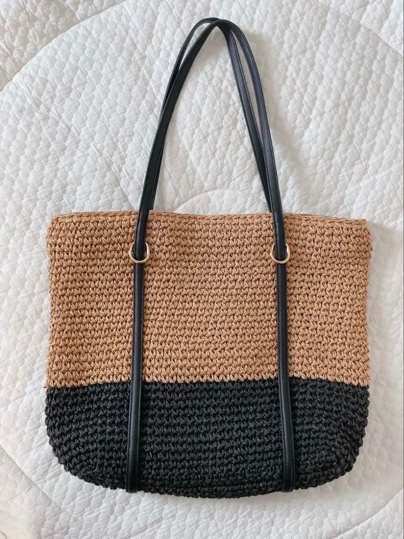 【限定お値下げ】Ralph Lauren ラルフローレン　トート　かごバッグ 黒