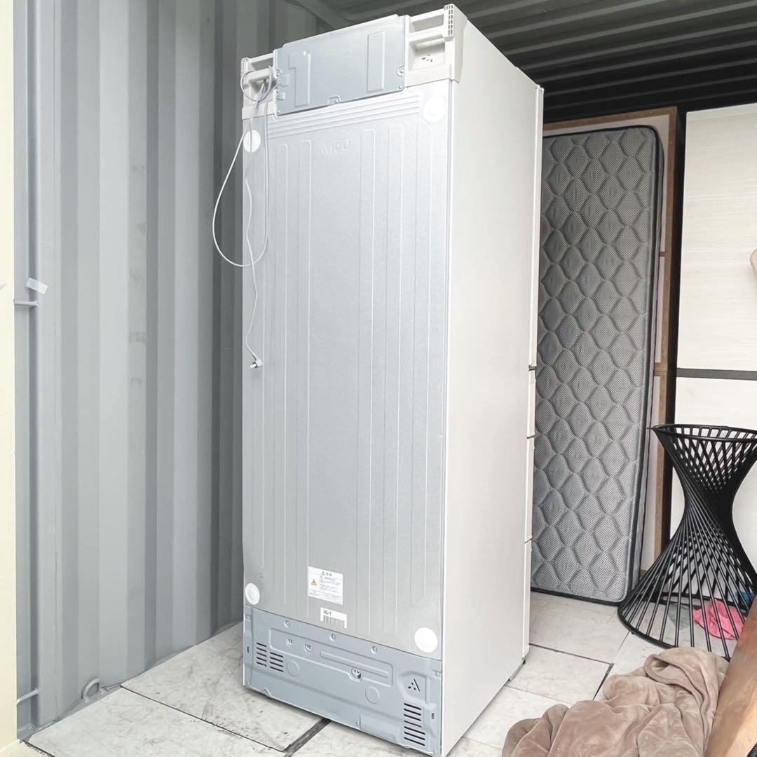 取付無料！三菱2段チルドルームおしゃれホワイトインテリア6ドア冷蔵庫！洗濯機