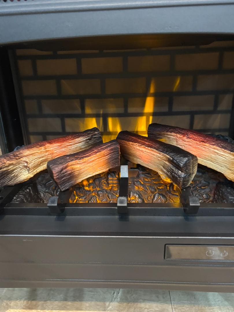 美品 QVCジャパン 暖炉型大型ファンヒーター 暖炉 DFI-5010-01