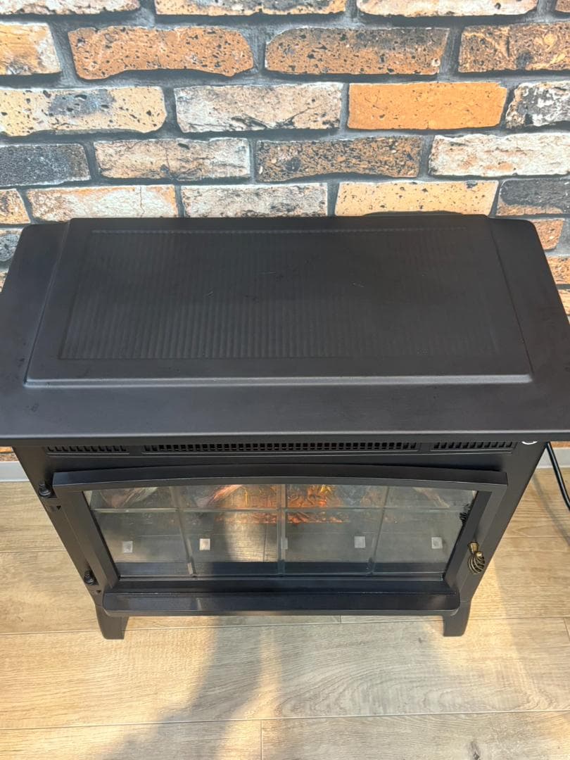 美品 QVCジャパン 暖炉型大型ファンヒーター 暖炉 DFI-5010-01