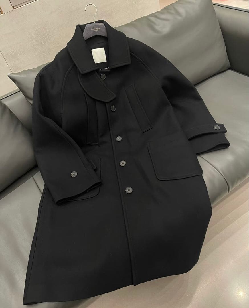 undermycar 韓国ブランド ブラック ダッフルコート