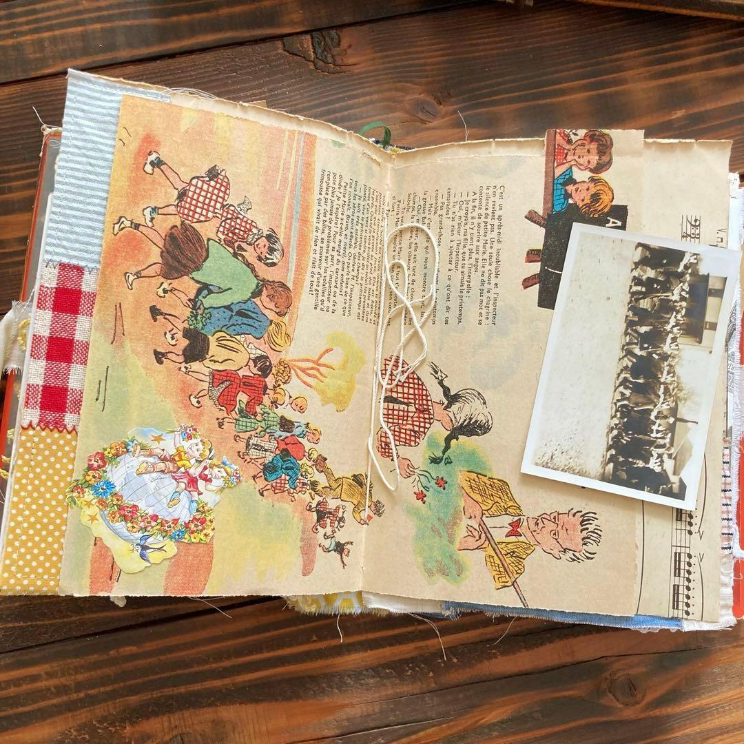 junk journal ジャンクジャーナル雑記帳　平袋付き