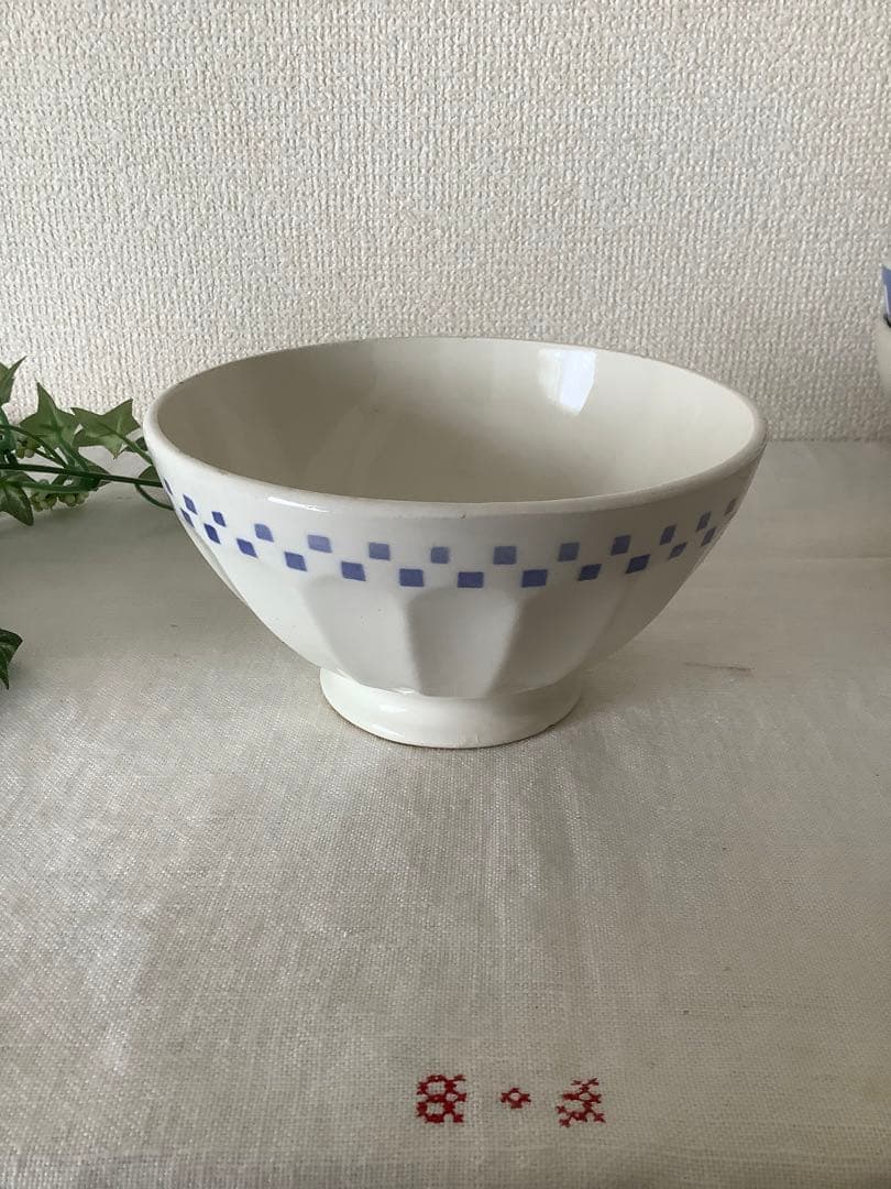 フランスアンティーク　カフェオレボウル　セット　digoin リュネヴィル