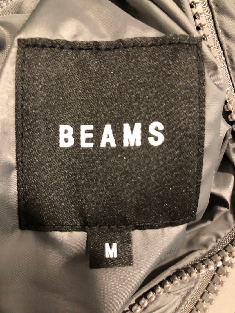 BEAMS グレー ダウンジャケット Mサイズ
