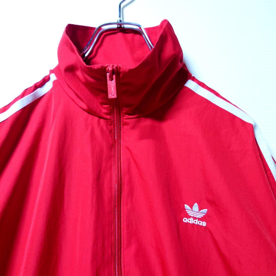 赤XL★adileniumオーバーサイズトラックジャケット★ナイロンジャケット
