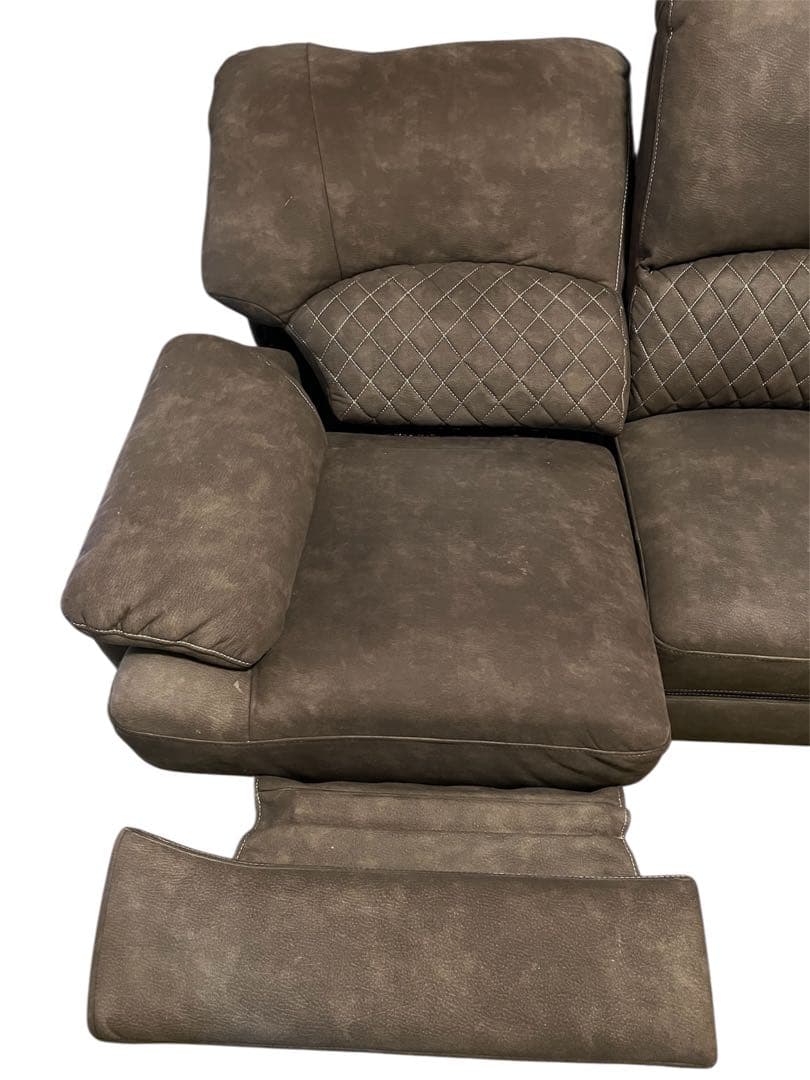 リクライニングソファ　ファブリックレザー　ニトリ　無印　イケア