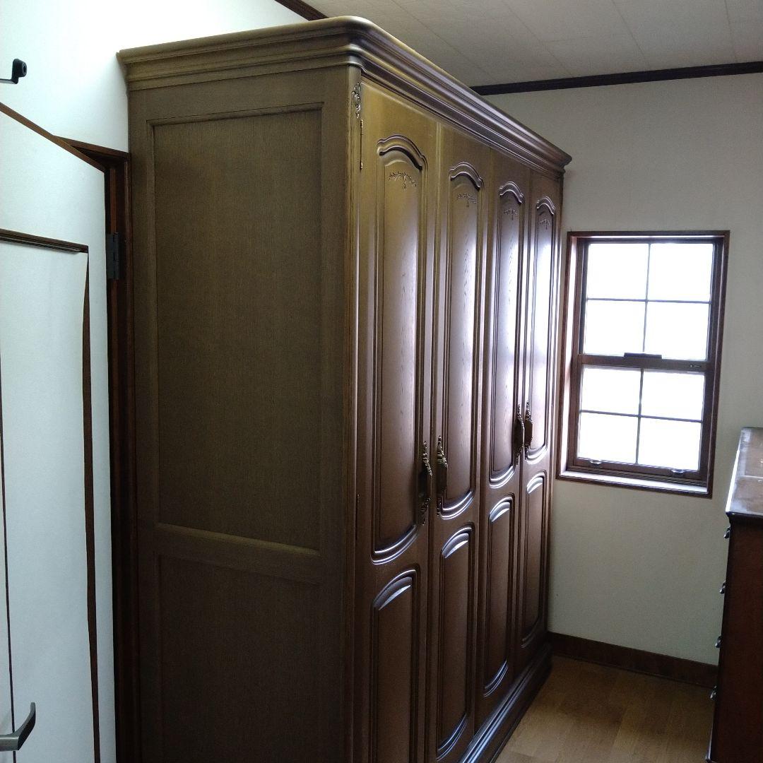 【昭和レトロ】　ヴィンテージ　府中家具　大型たんす　クラシック