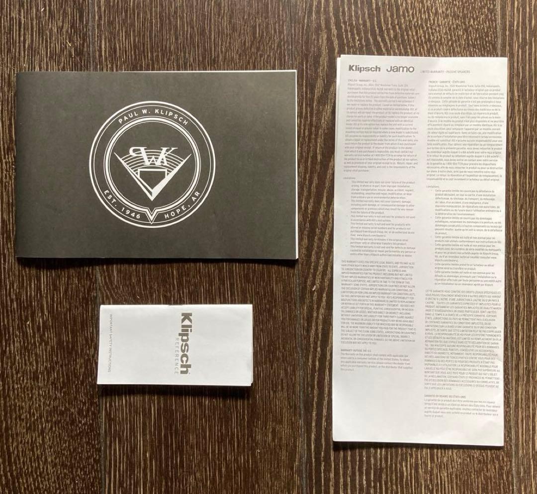 E*6様 スピーカー　KlipschReferenceR-40M ブックシェルフ