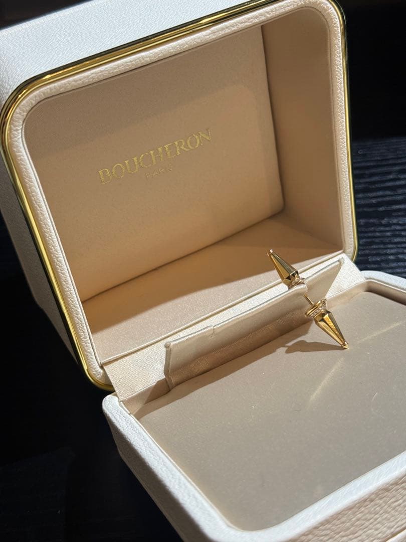 ジャックドゥブシュロン K18YG ピアス 片耳 美品正規品ギャラ付