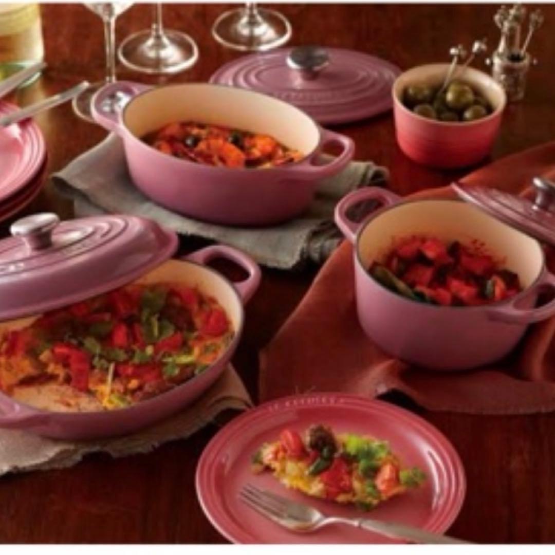 ル・クルーゼ ココット　ロンド　モーヴピンク　鍋　限定カラー