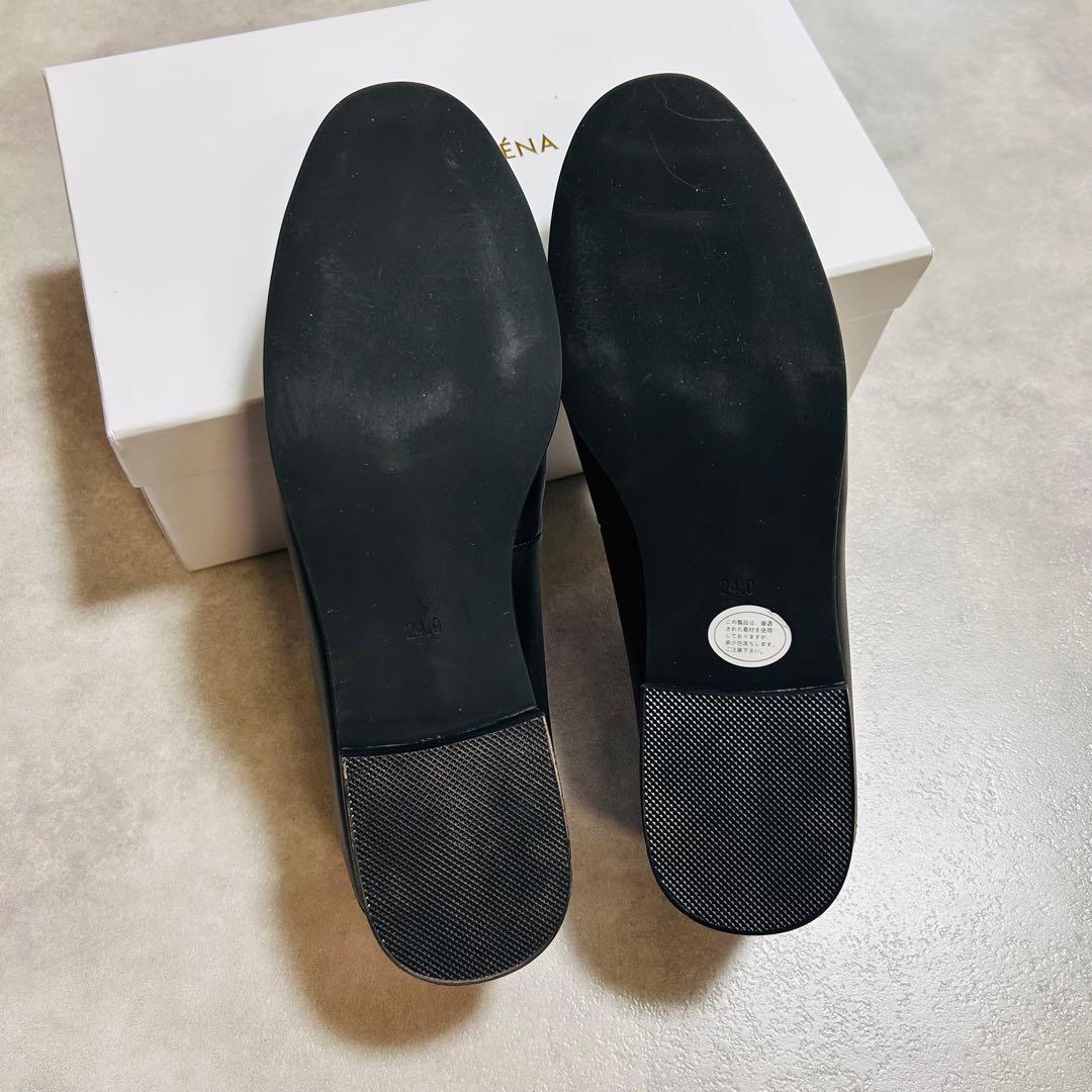 【未使用新品】スローブイエナ　ソフトローファー　ブラック　24cm