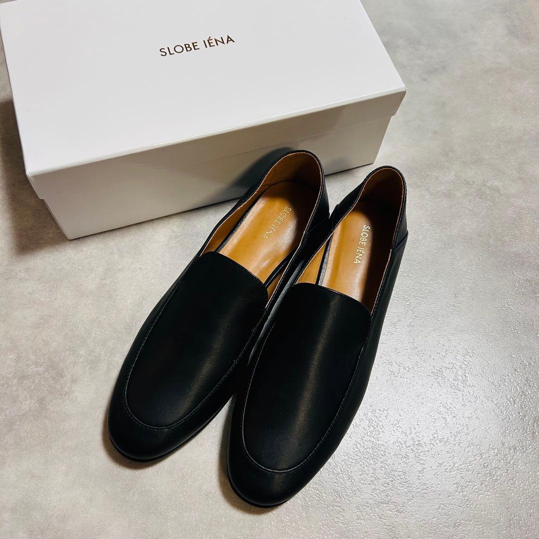 【未使用新品】スローブイエナ　ソフトローファー　ブラック　24cm